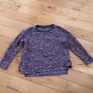 Maroon and white marbles sweater